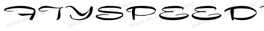 FTYSPEEDYCASUAL001字体转换