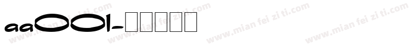 aa001字体转换