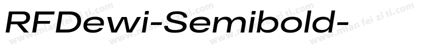 RFDewi-Semibold字体转换