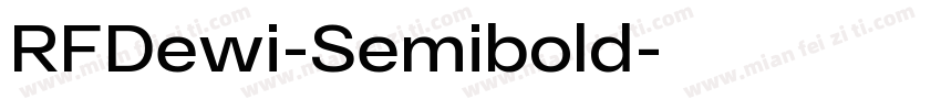 RFDewi-Semibold字体转换