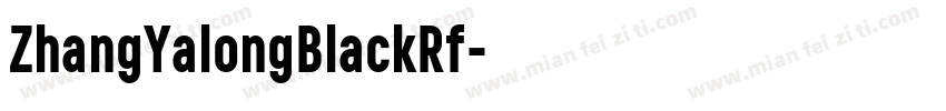 ZhangYalongBlackRf字体转换