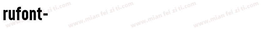 rufont字体转换