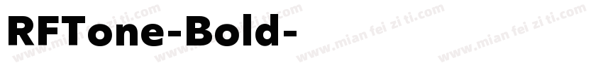 RFTone-Bold字体转换