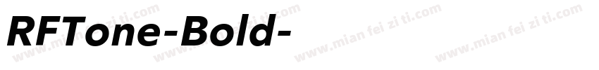 RFTone-Bold字体转换