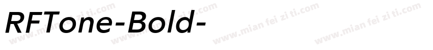 RFTone-Bold字体转换