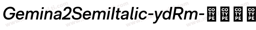 Gemina2SemiItalic-ydRm字体转换