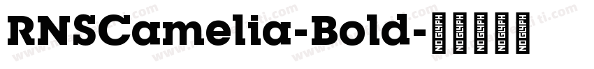 RNSCamelia-Bold字体转换