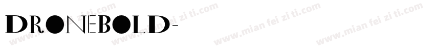 DroneBold字体转换