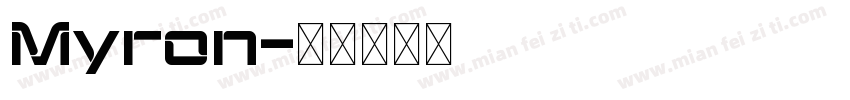 Myron字体转换