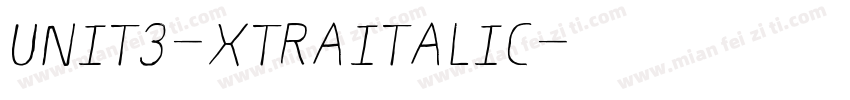 Unit3-XtraItalic字体转换
