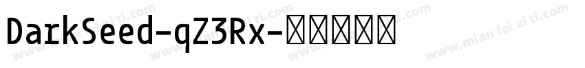DarkSeed-qZ3Rx字体转换