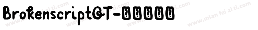 BrokenscriptOT字体转换