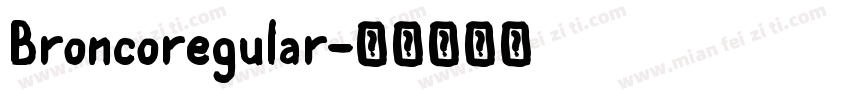 Broncoregular字体转换