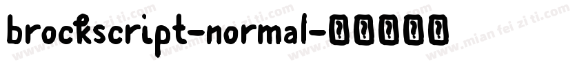 brockscript-normal字体转换