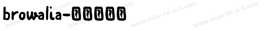 browalia字体转换