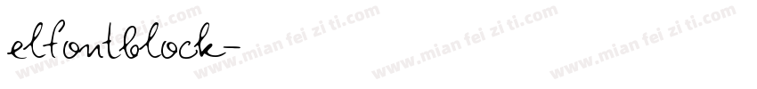 elfontblock字体转换