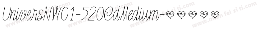 UniversNW01-520CdMedium字体转换