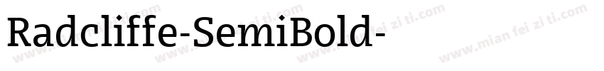 Radcliffe-SemiBold字体转换