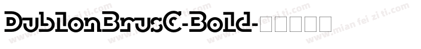 DublonBrusC-Bold字体转换
