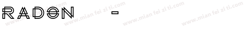 Radon字体下载字体转换