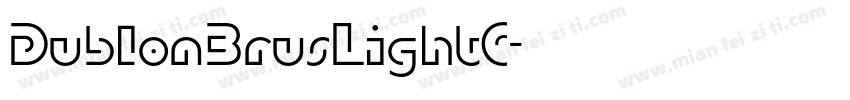 DublonBrusLightC字体转换