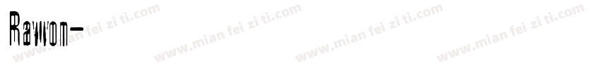 Rawon字体转换