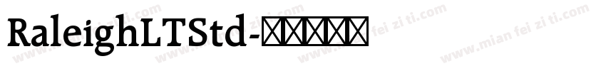 RaleighLTStd字体转换