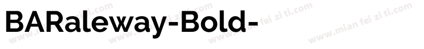 BARaleway-Bold字体转换