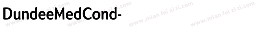 DundeeMedCond字体转换
