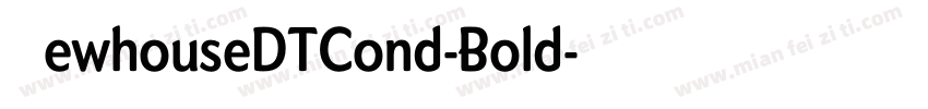 NewhouseDTCond-Bold字体转换