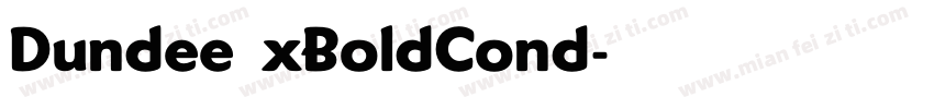 DundeeExBoldCond字体转换