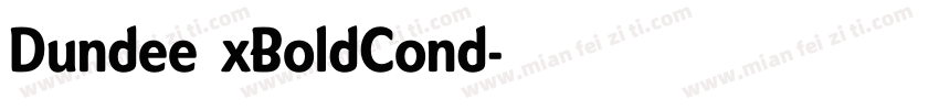 DundeeExBoldCond字体转换