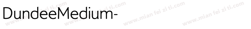 DundeeMedium字体转换