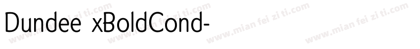 DundeeExBoldCond字体转换