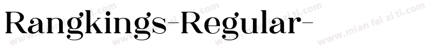 Rangkings-Regular字体转换