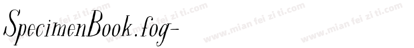 SpecimenBook.fog字体转换