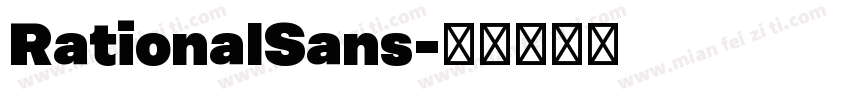 RationalSans字体转换
