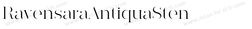 RavensaraAntiquaSten字体转换