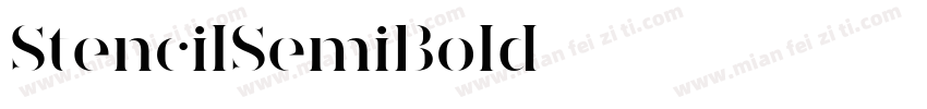StencilSemiBold字体转换