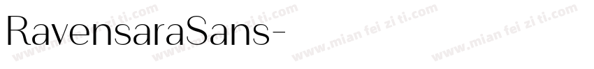 RavensaraSans字体转换