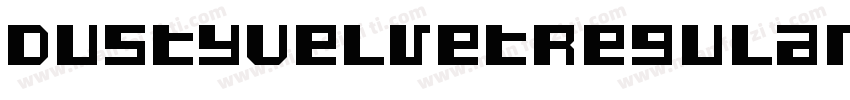 DustyVelvetRegular-8XR2字体转换