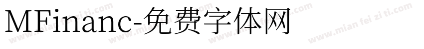 MFinanc字体转换