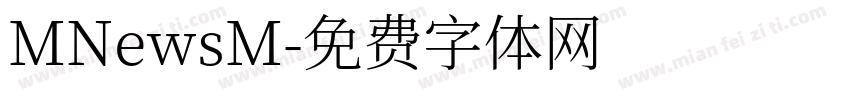 MNewsM字体转换