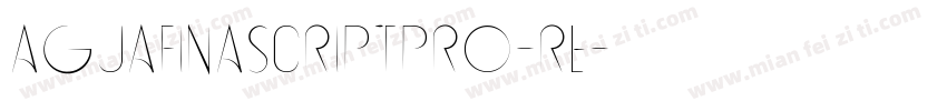 AguafinaScriptPro-Re字体转换