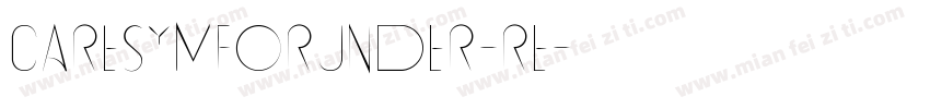 CARESYMforunder-Re字体转换