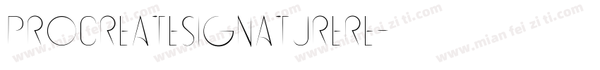 ProcreateSignatureRe字体转换