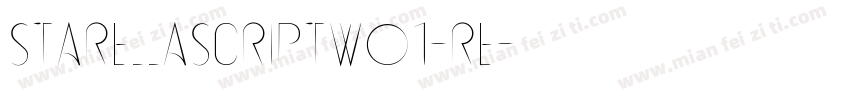 StarellaScriptW01-Re字体转换