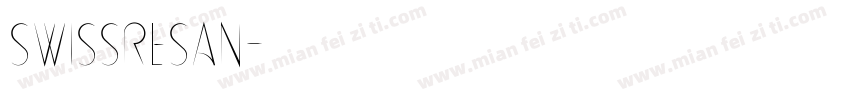 SwissReSan字体转换