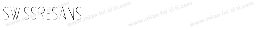 SwissReSans字体转换