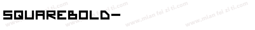 SquareBold字体转换